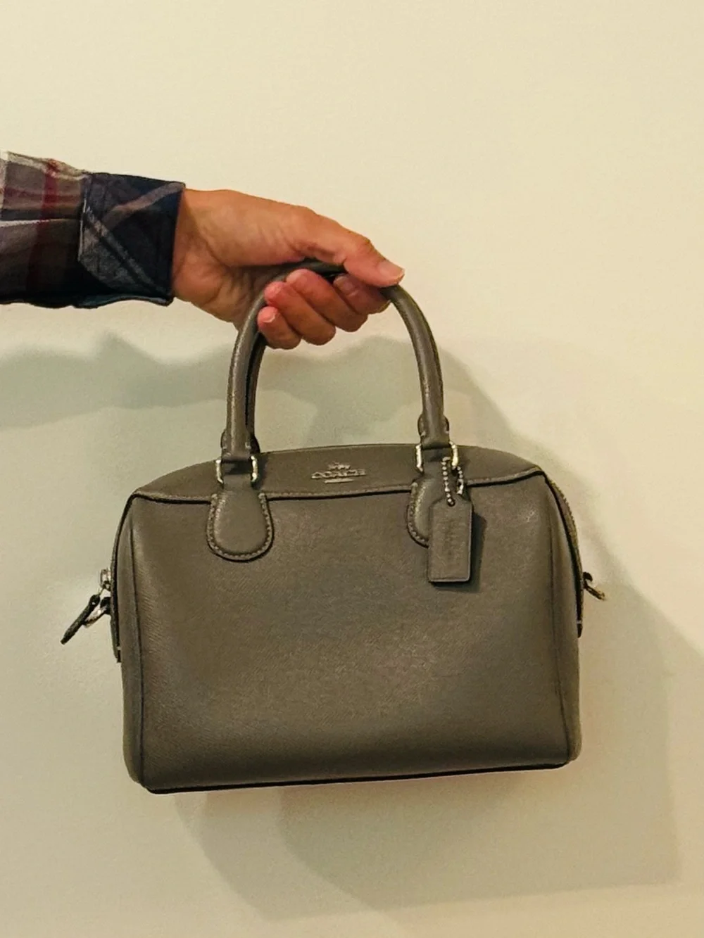 Authentic Coach Mini Bennett Satchel in Crossgrain Leather Great Item F32202 EUC